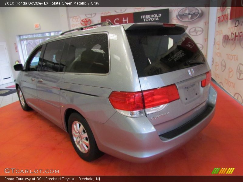 Slate Green Metallic / Gray 2010 Honda Odyssey EX