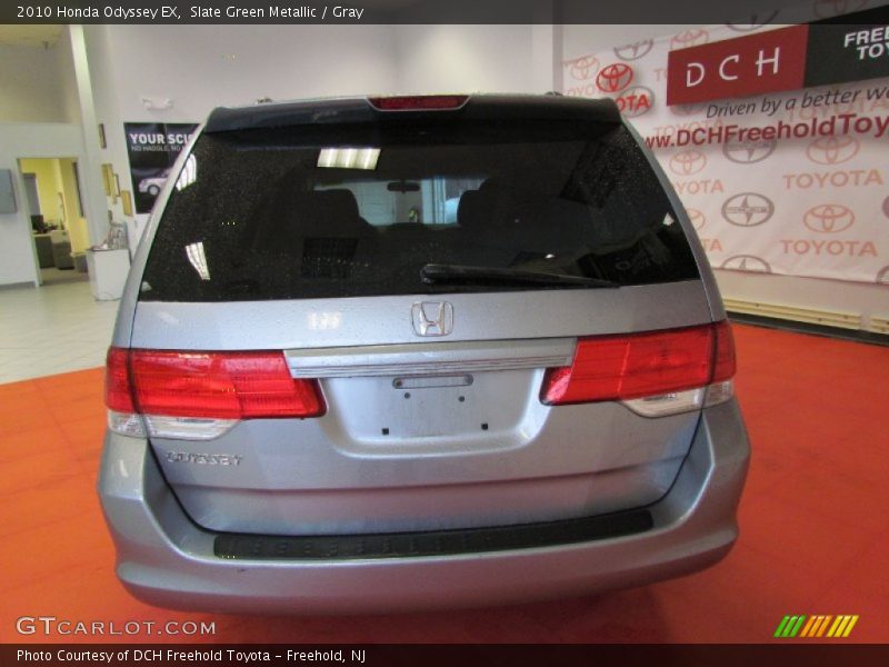 Slate Green Metallic / Gray 2010 Honda Odyssey EX