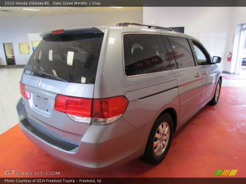 Slate Green Metallic / Gray 2010 Honda Odyssey EX