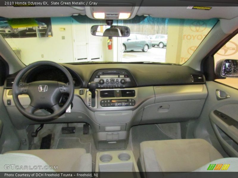 Slate Green Metallic / Gray 2010 Honda Odyssey EX