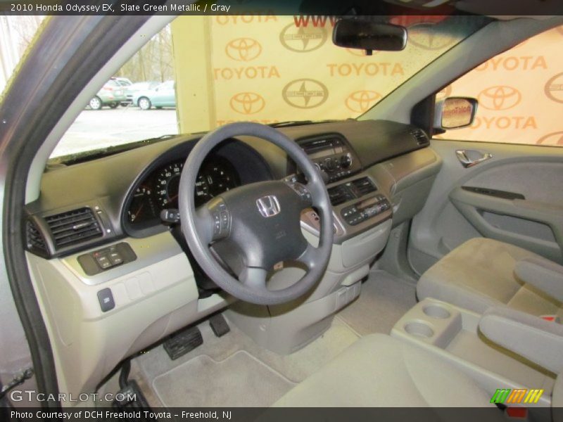 Slate Green Metallic / Gray 2010 Honda Odyssey EX
