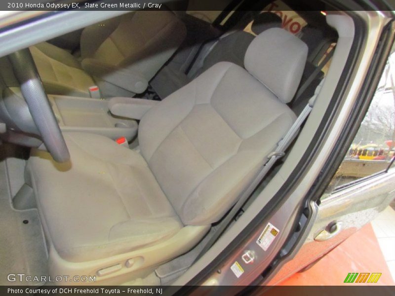 Slate Green Metallic / Gray 2010 Honda Odyssey EX