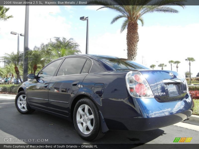 Majestic Blue Metallic / Blond 2006 Nissan Altima 2.5 SL