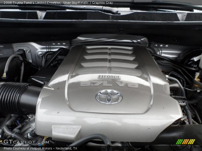Silver Sky Metallic / Graphite Gray 2008 Toyota Tundra Limited CrewMax