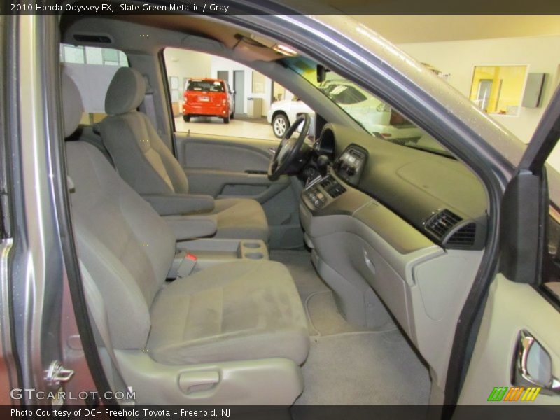 Slate Green Metallic / Gray 2010 Honda Odyssey EX