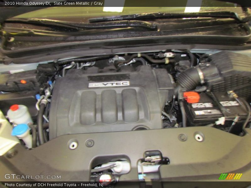 Slate Green Metallic / Gray 2010 Honda Odyssey EX