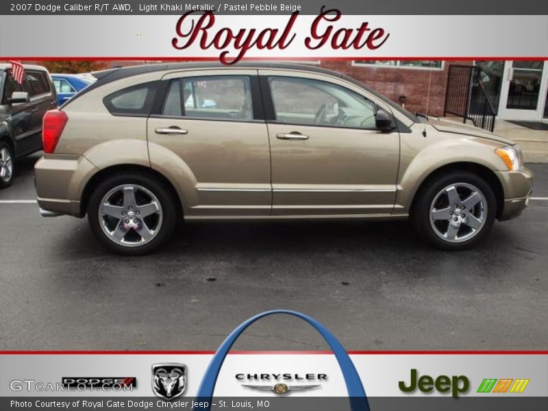 Light Khaki Metallic / Pastel Pebble Beige 2007 Dodge Caliber R/T AWD