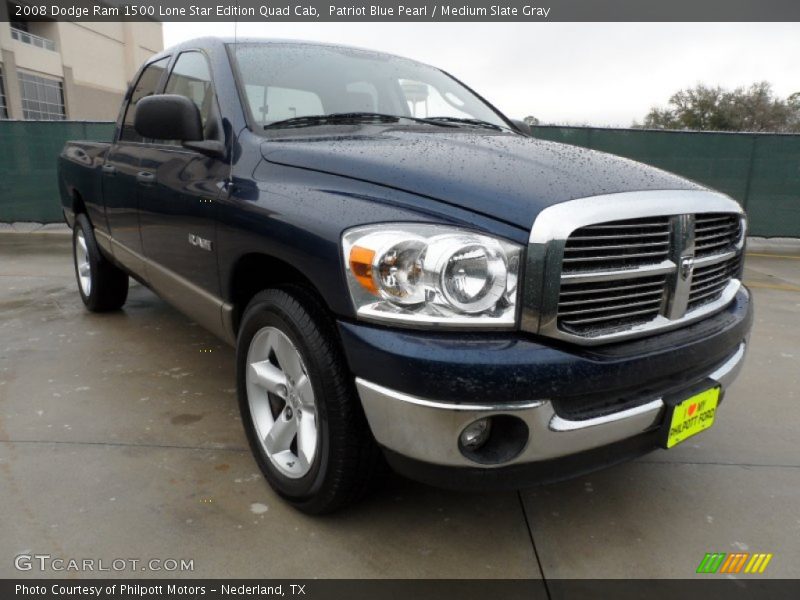 Patriot Blue Pearl / Medium Slate Gray 2008 Dodge Ram 1500 Lone Star Edition Quad Cab