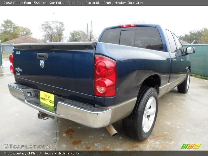 Patriot Blue Pearl / Medium Slate Gray 2008 Dodge Ram 1500 Lone Star Edition Quad Cab