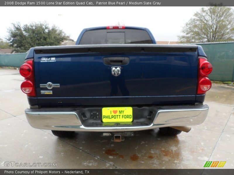 Patriot Blue Pearl / Medium Slate Gray 2008 Dodge Ram 1500 Lone Star Edition Quad Cab