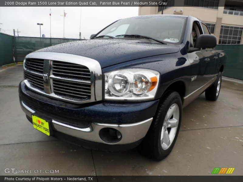 Patriot Blue Pearl / Medium Slate Gray 2008 Dodge Ram 1500 Lone Star Edition Quad Cab