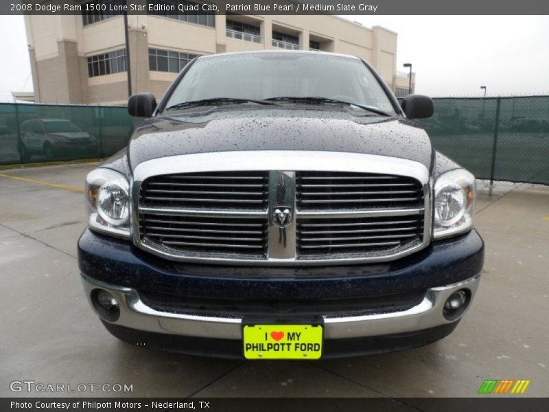 Patriot Blue Pearl / Medium Slate Gray 2008 Dodge Ram 1500 Lone Star Edition Quad Cab