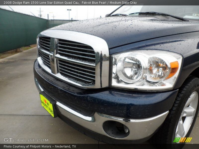Patriot Blue Pearl / Medium Slate Gray 2008 Dodge Ram 1500 Lone Star Edition Quad Cab