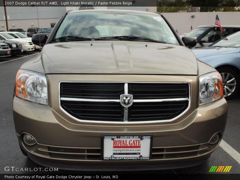 Light Khaki Metallic / Pastel Pebble Beige 2007 Dodge Caliber R/T AWD