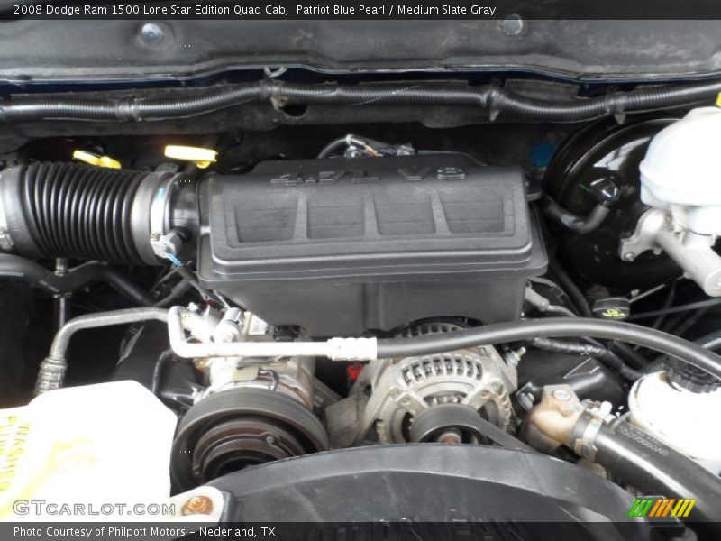 Patriot Blue Pearl / Medium Slate Gray 2008 Dodge Ram 1500 Lone Star Edition Quad Cab