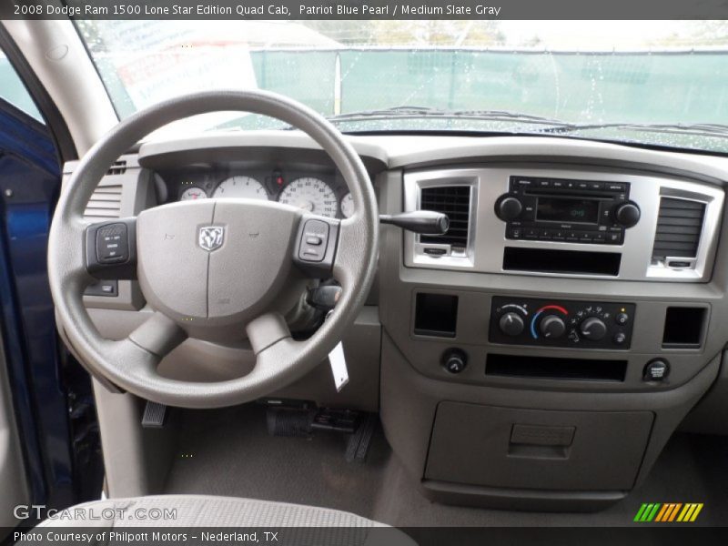 Patriot Blue Pearl / Medium Slate Gray 2008 Dodge Ram 1500 Lone Star Edition Quad Cab