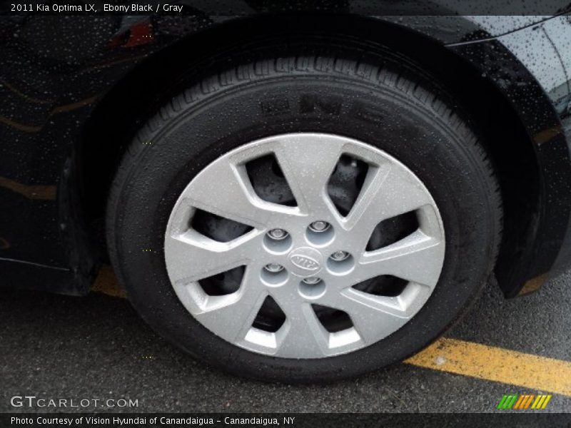 Ebony Black / Gray 2011 Kia Optima LX