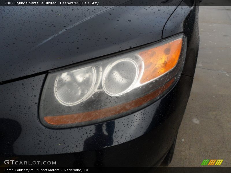 Deepwater Blue / Gray 2007 Hyundai Santa Fe Limited