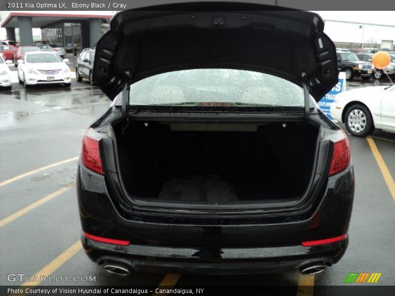 Ebony Black / Gray 2011 Kia Optima LX