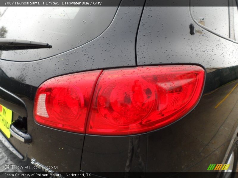 Deepwater Blue / Gray 2007 Hyundai Santa Fe Limited