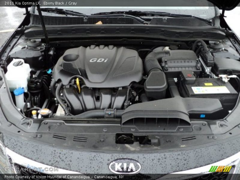 Ebony Black / Gray 2011 Kia Optima LX