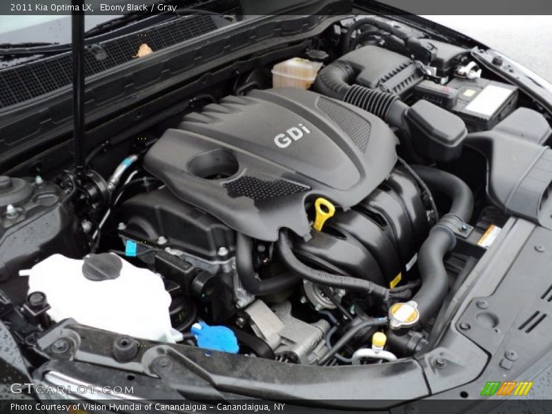 Ebony Black / Gray 2011 Kia Optima LX