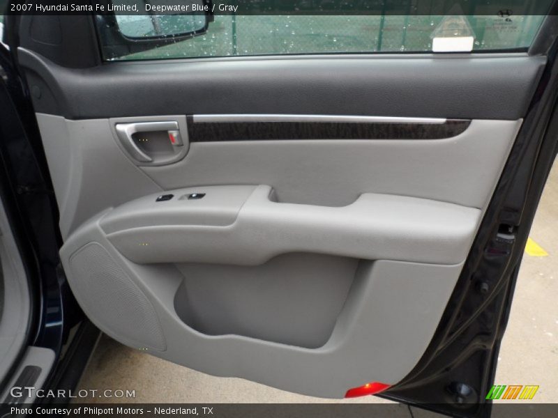 Deepwater Blue / Gray 2007 Hyundai Santa Fe Limited