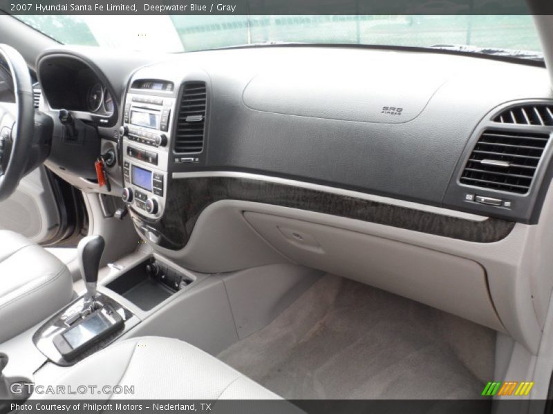 Deepwater Blue / Gray 2007 Hyundai Santa Fe Limited
