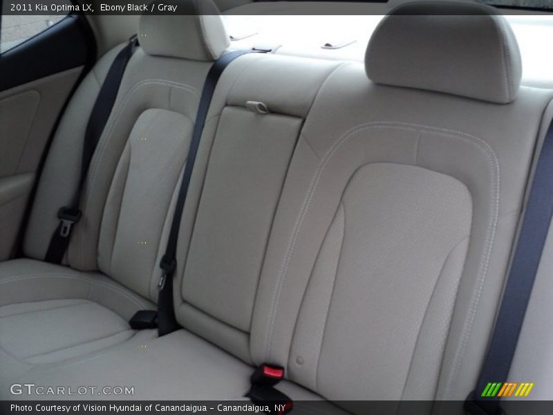 Ebony Black / Gray 2011 Kia Optima LX