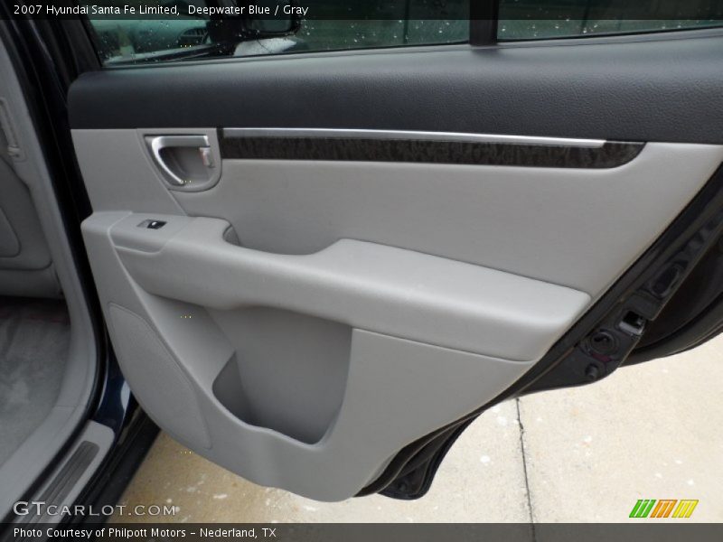 Deepwater Blue / Gray 2007 Hyundai Santa Fe Limited