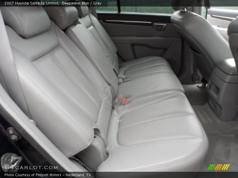 Deepwater Blue / Gray 2007 Hyundai Santa Fe Limited
