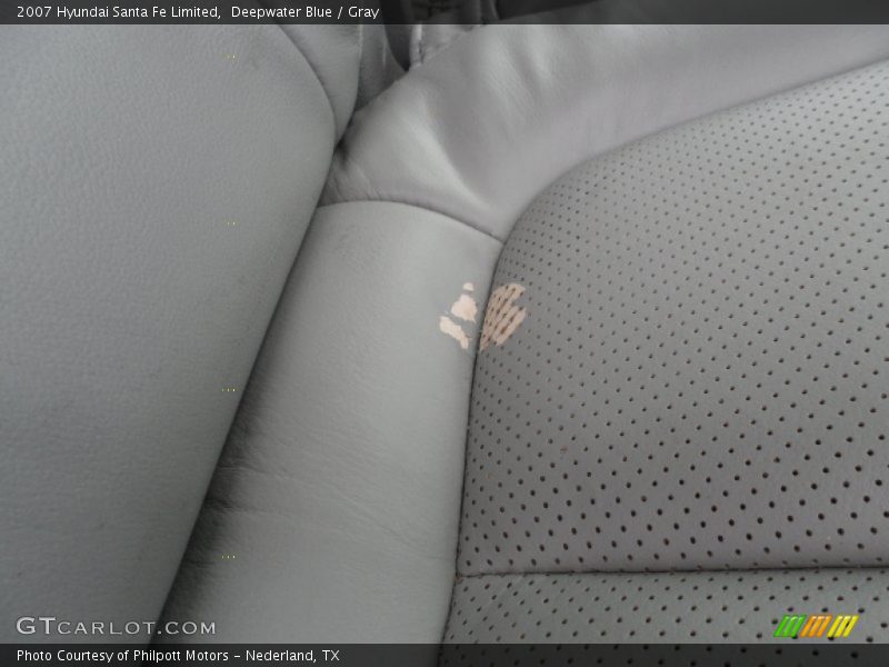 Deepwater Blue / Gray 2007 Hyundai Santa Fe Limited