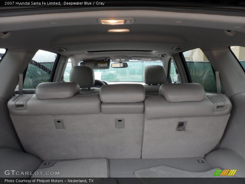 Deepwater Blue / Gray 2007 Hyundai Santa Fe Limited