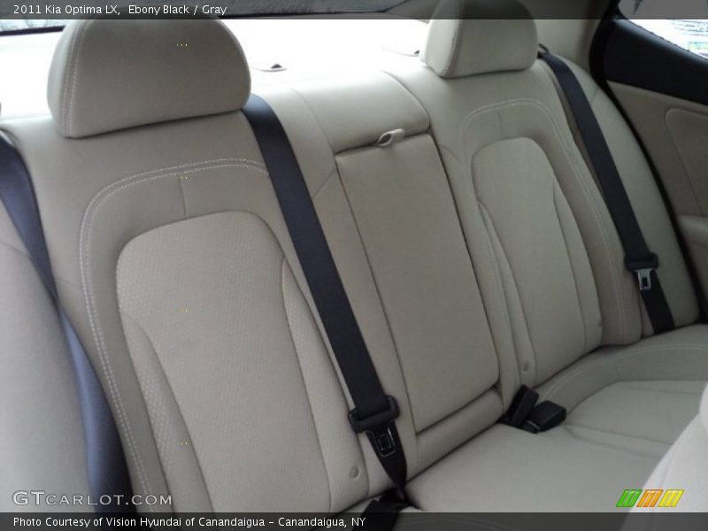 Ebony Black / Gray 2011 Kia Optima LX
