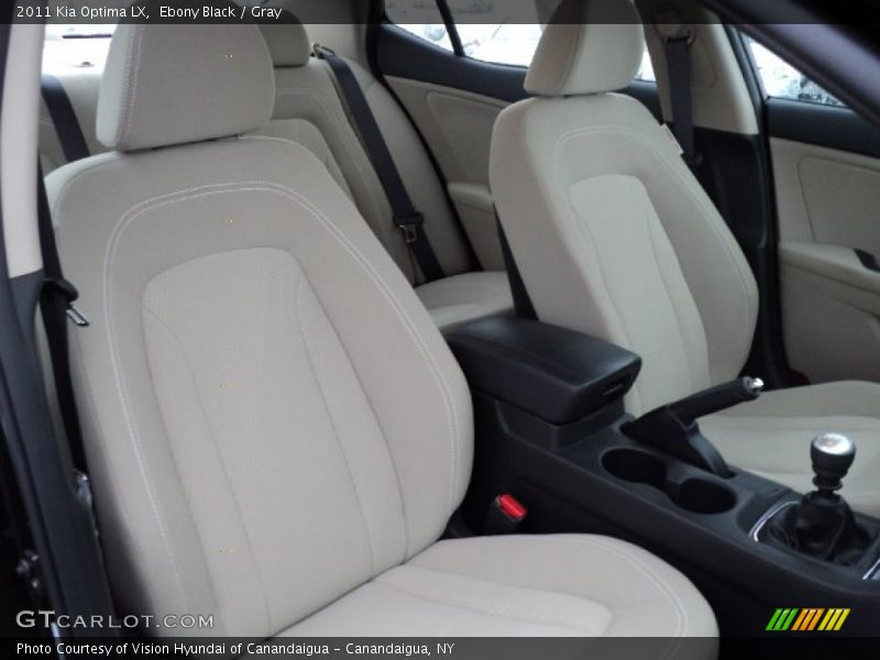 Ebony Black / Gray 2011 Kia Optima LX