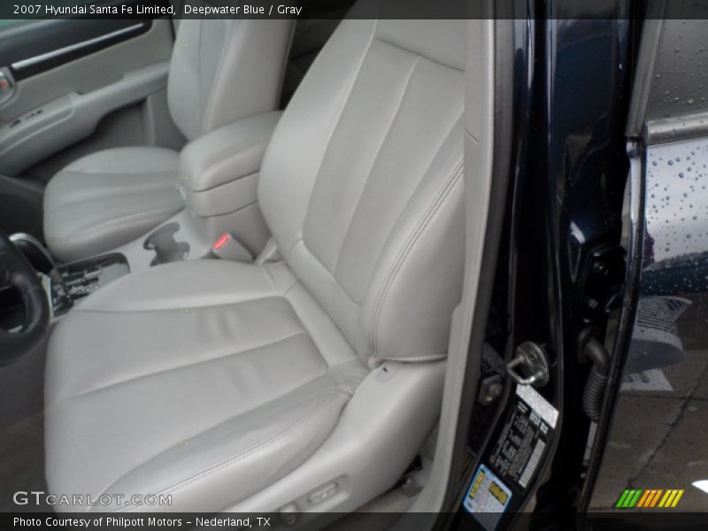 Deepwater Blue / Gray 2007 Hyundai Santa Fe Limited