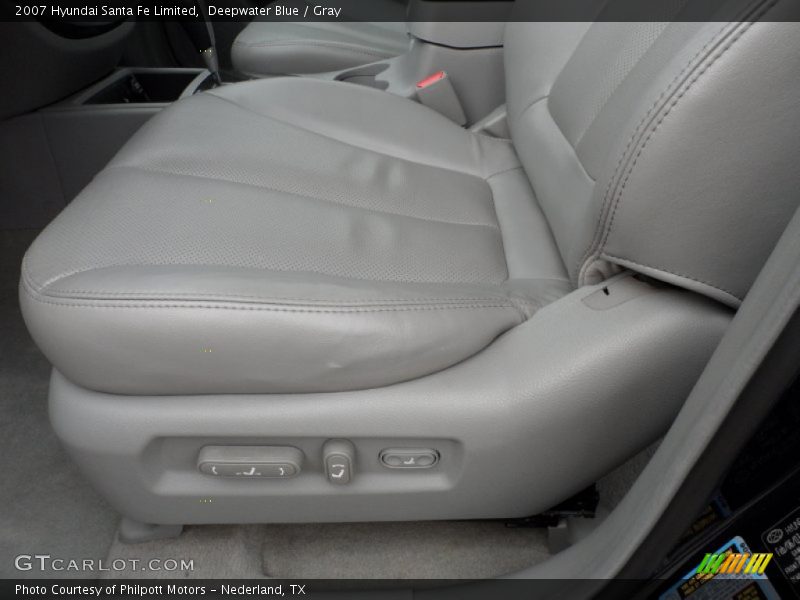 Deepwater Blue / Gray 2007 Hyundai Santa Fe Limited