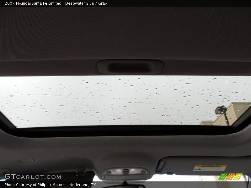 Deepwater Blue / Gray 2007 Hyundai Santa Fe Limited
