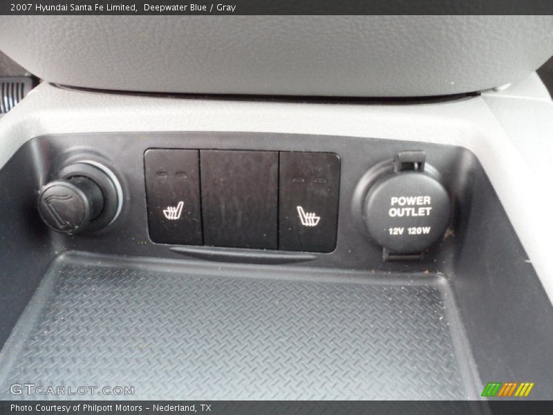 Deepwater Blue / Gray 2007 Hyundai Santa Fe Limited