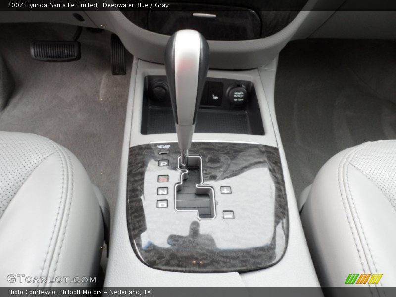 Deepwater Blue / Gray 2007 Hyundai Santa Fe Limited