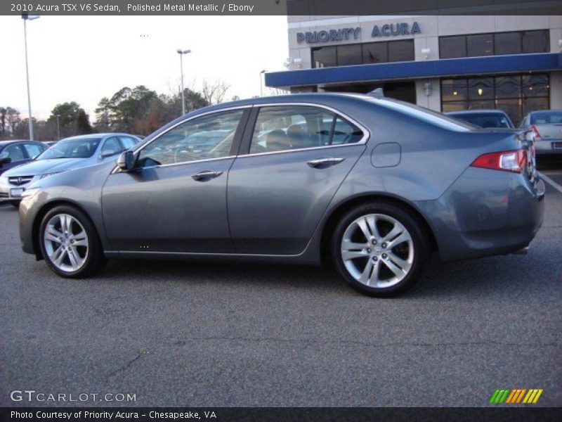 Polished Metal Metallic / Ebony 2010 Acura TSX V6 Sedan