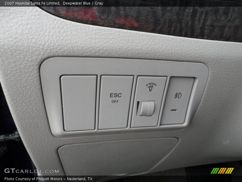 Deepwater Blue / Gray 2007 Hyundai Santa Fe Limited