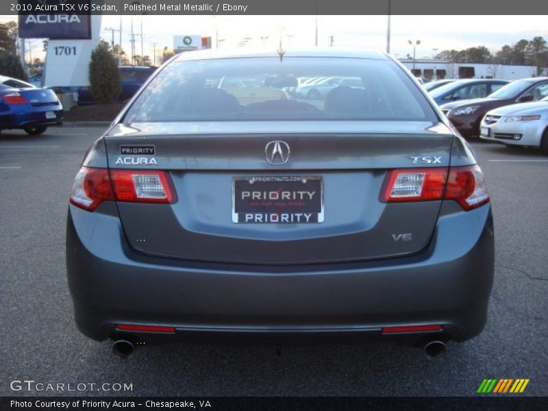 Polished Metal Metallic / Ebony 2010 Acura TSX V6 Sedan