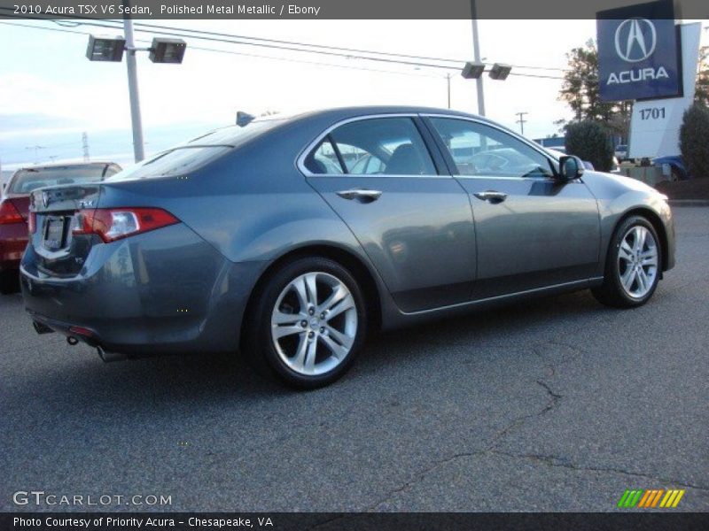 Polished Metal Metallic / Ebony 2010 Acura TSX V6 Sedan