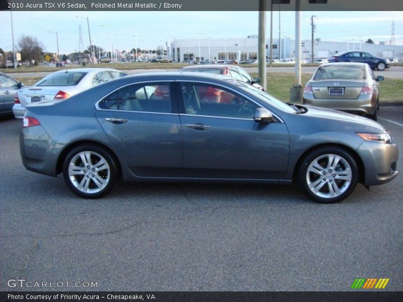 Polished Metal Metallic / Ebony 2010 Acura TSX V6 Sedan