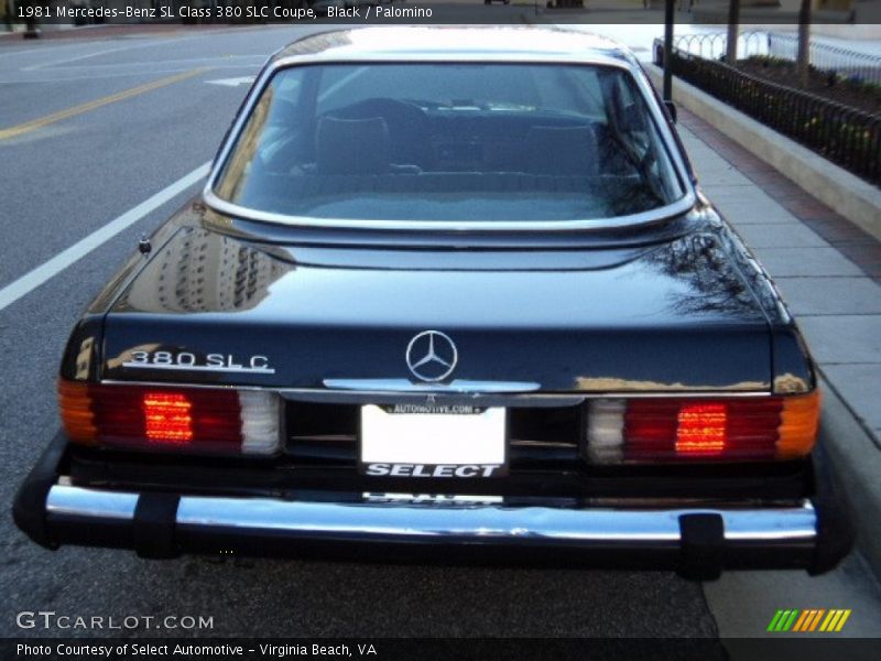 Black / Palomino 1981 Mercedes-Benz SL Class 380 SLC Coupe