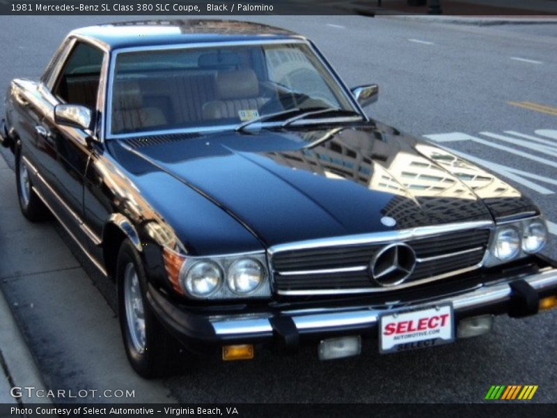 Black / Palomino 1981 Mercedes-Benz SL Class 380 SLC Coupe