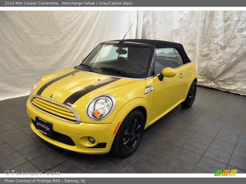 Interchange Yellow / Grey/Carbon Black 2010 Mini Cooper Convertible