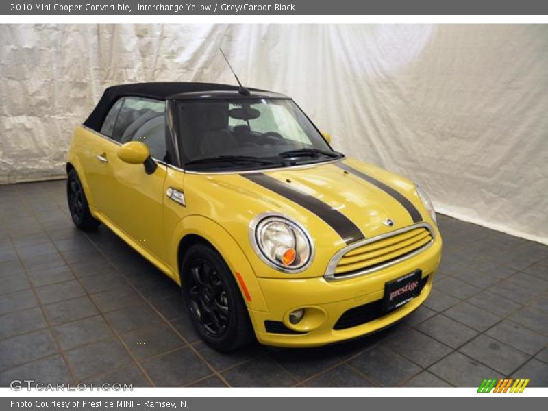 Interchange Yellow / Grey/Carbon Black 2010 Mini Cooper Convertible