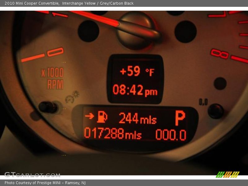 Interchange Yellow / Grey/Carbon Black 2010 Mini Cooper Convertible